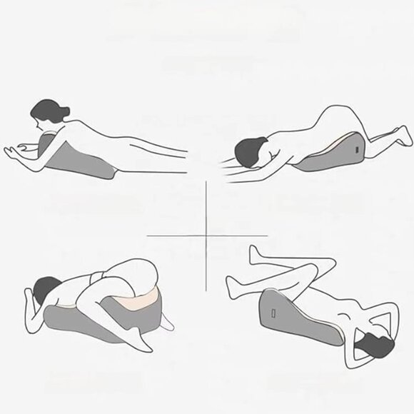 Triangle Back Cushion, Reading Pillow Backrest, Reading Wedge Pillow - Picture 12 of 16